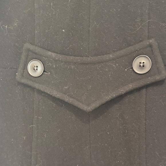 Preston & York Elegant Black Wood Pea Coat - Picture 7 of 7